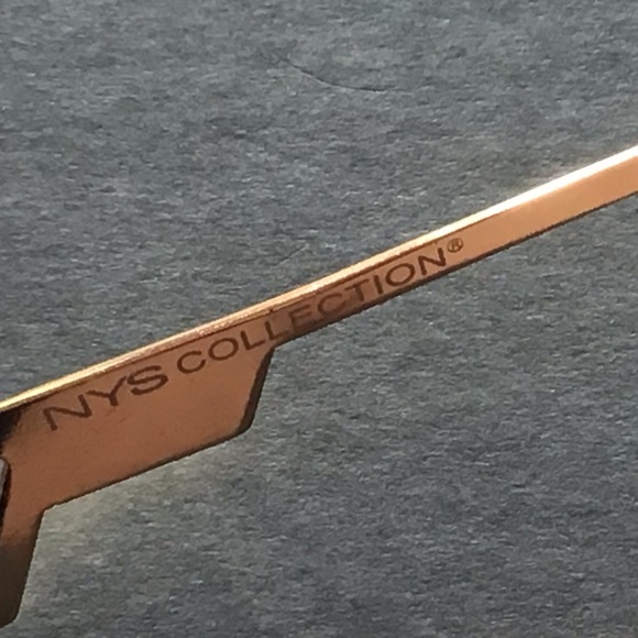 NYS Collection Mens Aviator Double Bridge Gold Metal Studded Frame Sunglasses - Picture 12 of 16